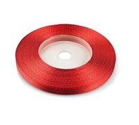 Netuno 1x ruban de satin rouge 6 mm x 32 m rouleaux de ruban satin ruban tissu multicolore ruban de décoration ruban à bricoler ruban satin décoratif pour Noël Pâques cadeau anniversaire mariage