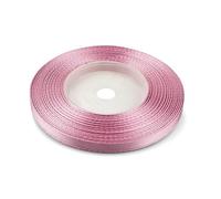 Netuno 1x ruban de satin vieux rose 6mm x 32m rouleaux de ruban satin bande tissu multicolore bande de décoration à bricoler pour Noël Pâques cadeau anniversaire mariage