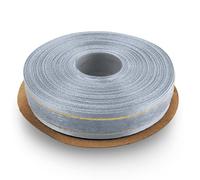 Netuno 1x ruban mousseline bleu avec fil doré 15 mm x 22 m ruban de décoration ruban organza rouleau de ruban pour emballages cadeaux bricolage mariage Noël fleurs anniversaires artisanat