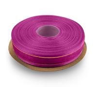 Netuno 1x ruban mousseline violet avec fil doré 15 mm x 22 m ruban de décoration ruban organza rouleau de ruban pour emballages cadeaux bricolage mariage Noël fleurs anniversaires artisanat