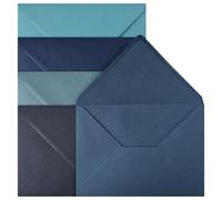 Netuno 20 enveloppes colorées bleues C5 162x229 mm pour anniversaire
