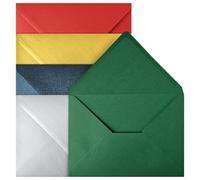 Netuno 20 enveloppes colorées Noël C5 162x229 mm pour grandes cartes