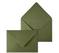 Netuno 20 enveloppes texturée couleur kaki C5 162x229 mm pour lettres