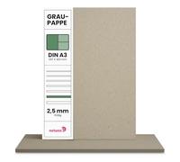 Netuno 20 Feuilles de Carton Gris A3 297 x 420 mm Carton de Reliure 2,5 mm Papier cartonné Gris 1538g idéal pour Bricolage Reliure de Livres création de calendriers DIY Loisirs creatifs modélisme