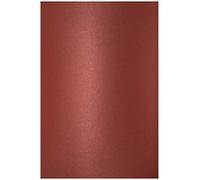 Netuno 20 feuilles de papier cartonné nacré rouge foncé A4 210x297 mm | 250g Aster Metallic Dark Red · papier perlé épais élégant pour faire-part, invitations, marque-places et décoration