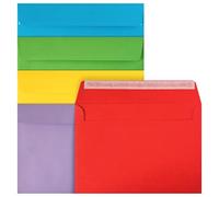 Netuno 20 grandes enveloppes colorées intenses C5 162x229 mm pour Noël