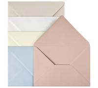 Netuno 20 grandes enveloppes colorées pastel C5 162x229 mm pour lettres