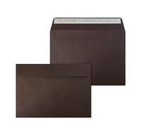 Netuno 20 grandes enveloppes marron foncé C5 162x229 mm pour invitations