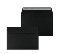Netuno 20 grandes enveloppes noires C5 162x229 mm pour mariage