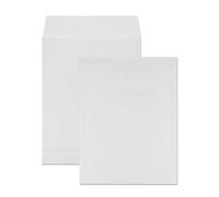 Netuno 20 pochettes d'expédition à soufflets blanches E4 280 x 400 mm 130g pochettes à soufflets extensibles grandes enveloppes expédition pour livres documents grande enveloppe soufflet fond pincé