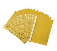 Netuno 20x chemise à lamelles perforée A4 jaune protège-documents A4 dos rigide chemises de présentation couverture transparente farde à lamelles pour documents