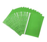 Netuno 20x chemise à lamelles perforée A4 vert clair protège-documents A4 dos rigide chemises de présentation couverture transparente farde à lamelles pour documents