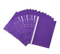 Netuno 20x chemise à lamelles perforée A4 violette protège-documents A4 dos rigide chemises de présentation couverture transparente farde à lamelles pour documents