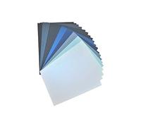 Netuno 20x papier bleu A5 148 x 210 mm kit de papiers bleus lot de papiers colorés papier créatif coloré carton coloré imprimable carton de couleur pour DIY décoration bricolage cartes faire-part