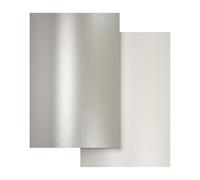 Netuno 20x papier nacré blanc et argenté 120g A4 210 x 297 mm Aster Metallic papier métallisé brillant pour bricolage scrapbooking DIY décoration travaux manuels invitations mariages anniversaires