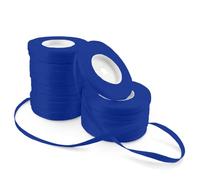 Netuno 20x rouleau ruban satin bleu intense 6 mm x32 m ruban de tissu rubans de satin ruban cadeau ruban décoratif pour emballages cadeaux décoration bricolage DIY ruban de couleur ruban de soie satin