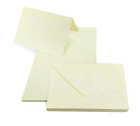 Netuno 25 cartes vierges B6 avec enveloppes crème Rainbow set de cartes pliables et pochettes décoratives colorées pour invitations et vœux d’anniversaire