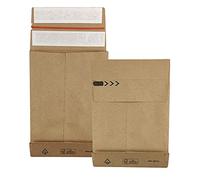 Netuno 25 enveloppes à soufflet en papier kraft 126g C5 162 x 229 x 40 mm pochettes d’expédition à soufflets double bande adhésive enveloppe d’expédition brun envoi de vêtements documents dossiers