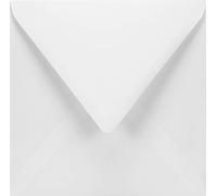 Netuno 25 enveloppes blanches 155x155 mm 120g Aster Smooth Extra White enveloppes carrées enveloppes élégantes de haute qualité pour cartes de vœux invitations mariage Baptême communion anniversaires
