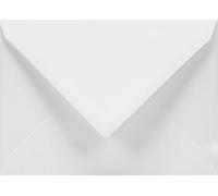 Netuno 25 enveloppes blanches C6 114x162mm 120g Aster Smooth Extra White enveloppes rabat pointu enveloppes élégantes de haute qualité pour cartes de vœux invitations mariage Baptême anniversaires