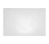 Netuno 25 enveloppes blanches nacrées C5 162x229mm Aster Metallic White rabat pointu enveloppes grandes enveloppes brillantes métallisées pour anniversaires mariage baptême première communion