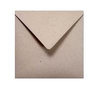 Netuno 25 enveloppes carrées beiges 155 x 155 mm 120g Crush Cacao enveloppes écologiques enveloppes de haute qualité enveloppes élégantes papier recyclé pour invitations Noël cartes de vœux mariage