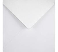 Netuno 25 enveloppes carrées blanches 140×140 mm 120g Olin sans fenêtre haute qualité enveloppes décoratives pour invitations anniversaires fêtes mariage cartes de vœux papiers documents photos