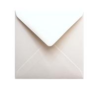 Netuno 25 enveloppes carrées écrues 110 x 110mm 120g Malmero Craie enveloppe écru enveloppes colorées pour cartes de voeux invitations mariage anniversaires enveloppes de couleur enveloppe crèmes