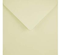 Netuno 25 enveloppes carrées ivoire 140 x 140 mm 120g Olin enveloppes élégantes enveloppe faire-part pour invitations cartes de vœux mariage anniversaire baptême première communion