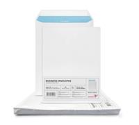 Netuno 25 enveloppes d’expédition blanches C4 229 x 324 mm 90g grandes pochettes d’expédition sans fenêtre enveloppes commerciales grand format pour lettres A4 documents factures enveloppe postale
