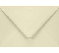 Netuno 25 enveloppes ivoires B6 125x175mm 120g Aster Smooth Ivory enveloppes rabat pointu enveloppes élégantes de haute qualité pour cartes de vœux invitations mariage Baptême anniversaires communion