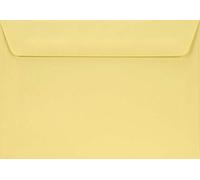 Netuno 25 enveloppes jaune clair C6 114 x 162 mm 90g Burano Giallo enveloppe couleur enveloppes colorées pour faire-part lettres cartes de vœux invitations mariage anniversaire cartes postales