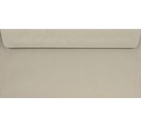 Netuno 25 enveloppes longues grises DL 110x220mm rabat droit Burano Pietra 90g enveloppes élégantes décoratives de haute qualité pour cartes de vœux invitations mariage anniversaire Noël