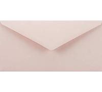 Netuno 25 enveloppes longues rose pâle DL 110x220mm 115g Sirio Color Nude enveloppes colorées décoratives enveloppes élégantes pour lettres invitations mariage Noël cartes de voeux documents