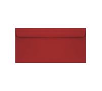 Netuno 25 enveloppes longues rouges DL 110 x 220 mm 115g Sirio Color Lampone enveloppes de couleur élégantes bande adhésive pour mariage anniversaire baptême Noël cartes d'invitation cartes de vœux
