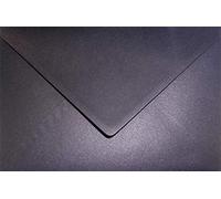 Netuno 25 enveloppes nacrées noires C5 162 x 229 mm 120g Aster Metallic Black Cooper grande enveloppe brillante enveloppes élégantes pour documents A5 lettres mariage invitations cartes de voeux