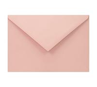 Netuno 25 enveloppes roses pâles recyclées C6 114x162 mm 110g Woodstock Cipria rabat pointu enveloppes éco vintage eveloppes colorées pour mariage anniversaires Noël invitations cartes de voeux