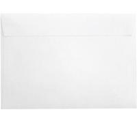 Netuno 25 enveloppes striées blanches C5 162 x 229 mm Design 120g rabat droit grandes enveloppes nervurées pour cartes d'invitation anniversaire lettres A5 brochures documents cartes de vœux factures