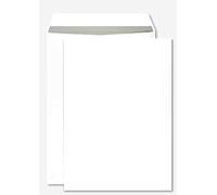 Netuno 250 enveloppes d’expédition blanches B4 250 x 353 mm 100g grandes pochettes d’expédition enveloppes commerciales grand format pour lettres documents factures contrats enveloppe postale