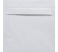 Netuno 25x enveloppe carrée transparente 170 x 170 mm 110g enveloppes transparentes blanches rabat pointu enveloppes en papier calque pour anniversaires Noël mariages invitations cartes de vœux