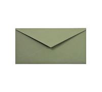 Netuno 25x enveloppe longue verte DL 110 x 220 mm 120g Materica Verdigris enveloppes éco enveloppes recy s papier naturel enveloppe vintage pour lettres A4 invitations cartes de vœux