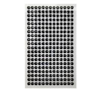 Netuno 260 pierres scintillantes noires 6mm autocollants pour bricolage perles autocollantes strass autocollants perles de maquillage autocollants scintillantes pour décoration artisanat maquillage