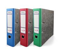 Netuno 3 classeurs A4 couleurs assorties 2 anneaux dos 7,5 cm carton rigide | Classeur A4 marbré à 2 anneaux, carton rigide · pour documents, comptabilité, archivage & rangement bureau