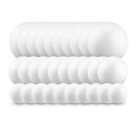Netuno 30 Boules en polystyrène différentes Tailles Mix Boules à décorer Boule polystyrène Blanche pour décorations Noël travaux manuels DIY Bricolage Loisirs créatifs Boule de Noël