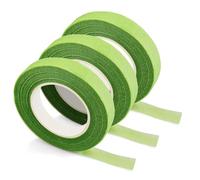 Netuno 3x ruban de fleuriste vert clair 12 mm x 25 m ruban floral adhésif pour bouquets tiges florales floratape fleuriste papier crépon