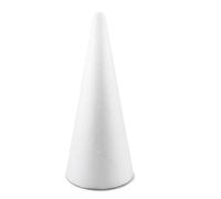 Netuno 5 cônes polystyrène 20 cm blanc déco de table de Noël | Cône vierge en polystyrène · pour sapin de Noël, décoration de Noël, déco et centre de table, art floral & loisirs créatifs
