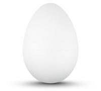 Netuno 5 œufs en polystyrène 15 cm Oeuf Blanc décoratif Oeuf de Pâques Faux Oeufs Blancs pour Bricolage décoration Pâques travaux manuels DIY
