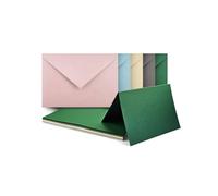 Netuno 50 cartes vierges 250g avec enveloppes couleurs assorties C6 114 x 162 cm set de carte pliée et enveloppe colorée pour mariage anniversaire DIY invitations Noël cartes de voeux