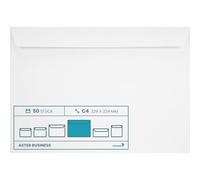 Netuno 50 enveloppes blanches C4 229x324mm 120g Aster Business grandes enveloppes élégantes pour documents A4 certificats factures mailings business correspondance contrats invitations mariage
