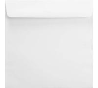 Netuno 50 enveloppes carrées blanches 155 x 155 mm 120g Aster Smooth White enveloppes élégantes enveloppe faire-part pour invitations cartes de vœux mariage anniversaire baptême première communion